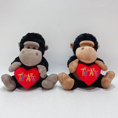 Luxuoso Toy Gorilla With Red Heart Item com auditoria de BSCI