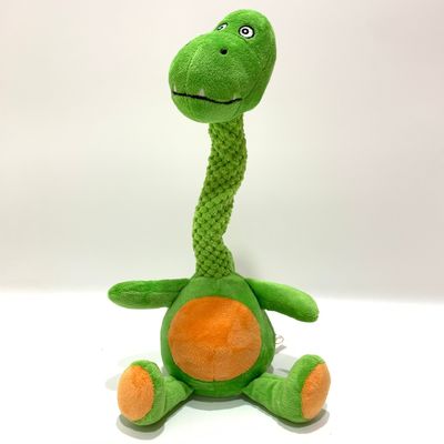 Luxuoso Toy Recording Repeating Dinosaur das crianças com a auditoria do pescoço ICTI da torção