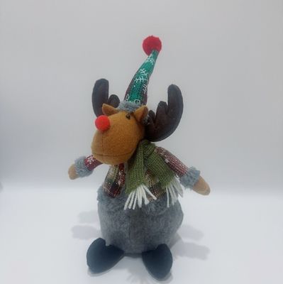 Brinquedo de pelúcia de natal 20 cm renas de pelúcia colorido