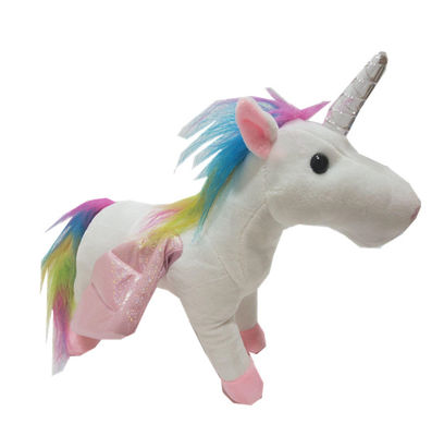 Luxuoso musical Unicorn Stuffed Animal Night Light de 0.25m 9.84in acima dos brinquedos