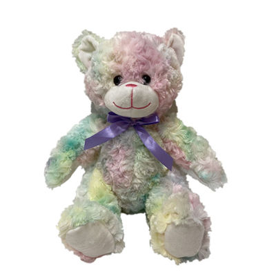 Dia de Valentim gigante Teddy Bear Stuffed Animals 10.63in do canto da tintura 27cm do laço