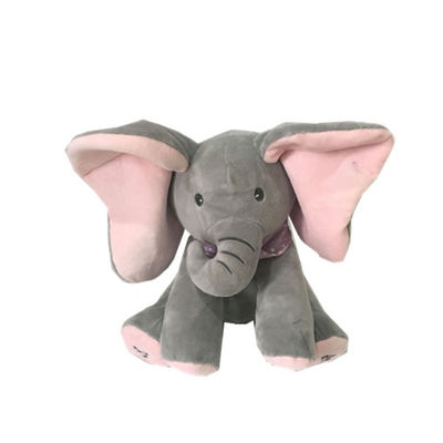 25cm divertidos um auge de 9,84 polegadas um brinquedo de Boo Plush Singing Elephant Stuffed