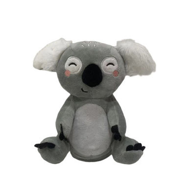 20 Cm Grey Talking Back Plush Toy que repete o algodão falador da coala 100% PP para dentro