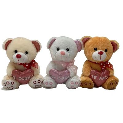 20 ursos adoráveis do luxuoso do Cm 3 CLRS com presentes do dia de Valentim dos brinquedos do coração do brilho