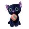 Cat Halloween Stuffed Animal preta realística de fala 0.18M 7.09ft