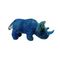 Brinquedo macio 28 Cm do rinoceronte azul do luxuoso