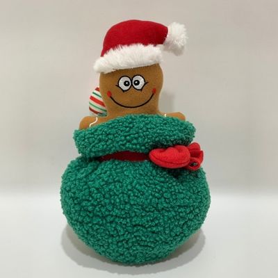Brinquedo do luxuoso de Toy Gift Bag Plus Gingerman do animal de estimação do mas do ′ de X com os Squeakers interativos e o brinquedo seguro inovativo