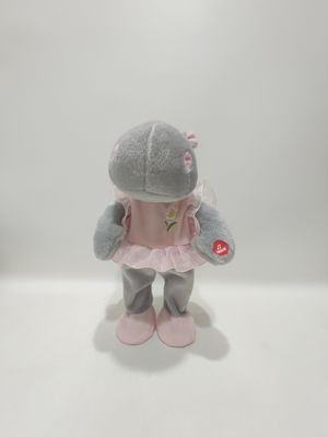Hipopótamo cantando e dançando brinquedo de pelúcia brinquedos que se contorcem e acalmam