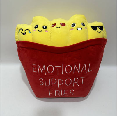 Batatas fritas emocionais 35cm Carinhosas Apoio Travesseiro Decoração para a casa Brinquedo de pelúcia