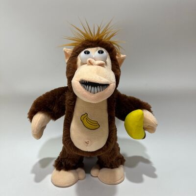Interactivo Banana-Roubar Macaco Brinquedo de Pelúcia Reação Emocional Boneca Gorila Novidade Engraçada Presente