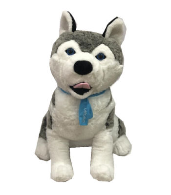 0.33m presente do chuveiro de Husky Stuffed Animal Soft Toy do Siberian de 12,99 polegadas grande