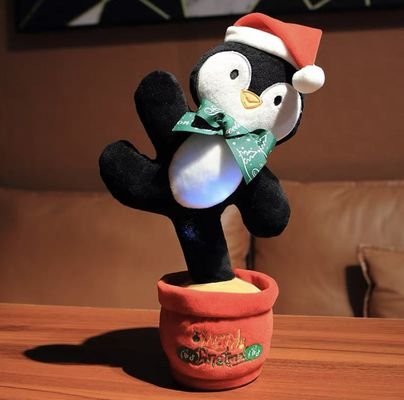 Luz de Natal EN71-1-2-3 que canta acima os brinquedos animais para crianças