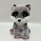2024 Nova série Big Eyes Sitting Raccoon Plush Toy Fábrica de Auditoria BSCI
