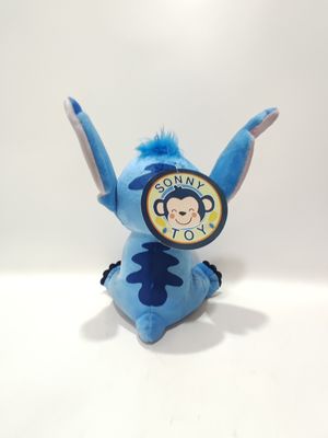 O brinquedo de pelúcia falando sentado Stitch é giro, com alturas de 7,09 polegadas e 11,02 polegadas
