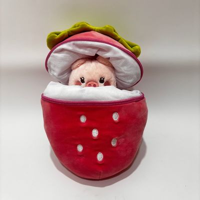 Brinquedos de pelúcia com fecho em forma de morango