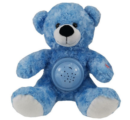 Hot-Selling LED animal recheado colorido brilhante Plush Ursinho de pelúcia projeção Luminosa berço Plush Ursinho de pelúcia
