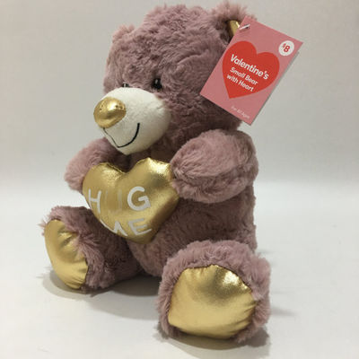 Brinquedo de pelúcia de venda por atacado Dia dos Namorados Ursinho de pelúcia com coração doce presente para amantes