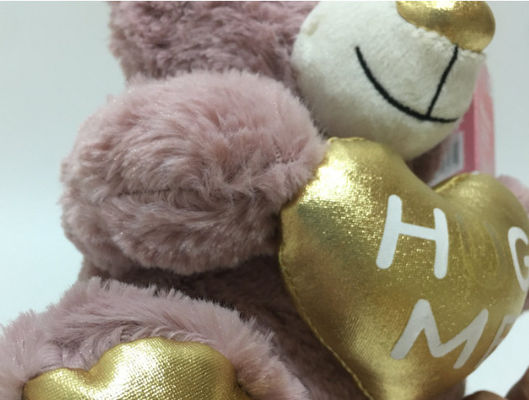 Brinquedo de pelúcia de venda por atacado Dia dos Namorados Ursinho de pelúcia com coração doce presente para amantes