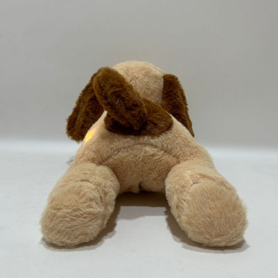 Filhinho de brinquedo de pelúcia com função de música de iluminação