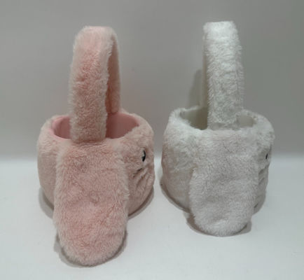 Venda Quente de Páscoa Bonito e Bonito Pink & White Plush Bunny Basket Toy