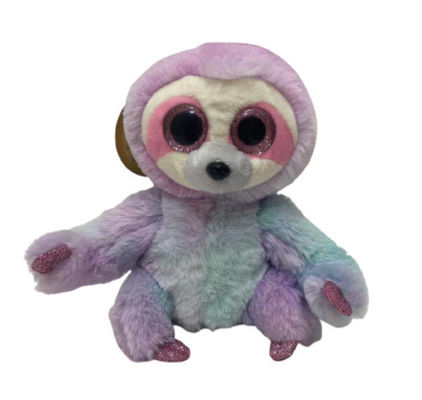Gravação e repetição de logotipo personalizado esquerda e direita Movimento Roxo Roxo Cor-de-rosa Trapaça de Plush Toy