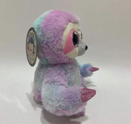 Gravação e repetição de logotipo personalizado esquerda e direita Movimento Roxo Roxo Cor-de-rosa Trapaça de Plush Toy