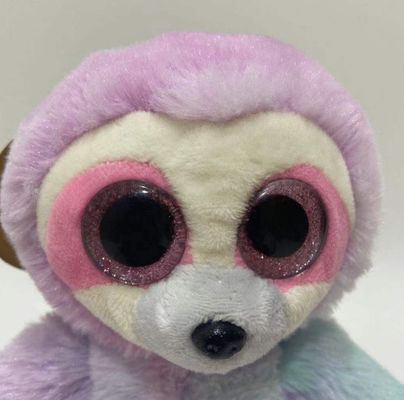Gravação e repetição de logotipo personalizado esquerda e direita Movimento Roxo Roxo Cor-de-rosa Trapaça de Plush Toy