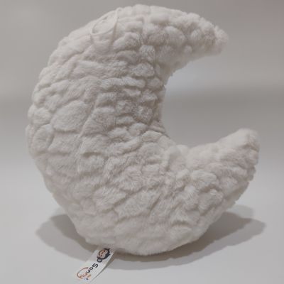 Brinquedo de lua adormecida com efeito de respiração e luz LED para crianças