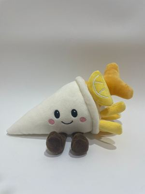 7 Peixes fritos e batatas fritas de vários tipos Brinquedos de pelúcia, alimentos fofetados para crianças e decoração doméstica