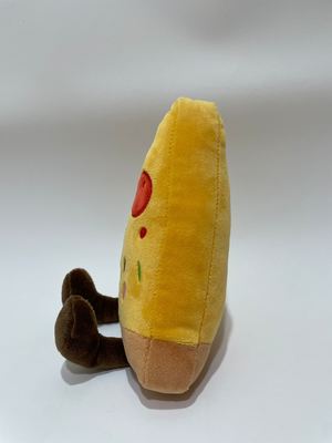 7 peças de pelúcia sortidas de pizza, bichos de pelúcia fofos de comida para crianças e decoração de casa