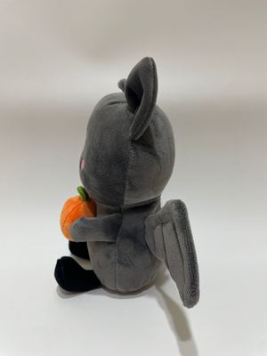 7 Pcs Bat assortado com brinquedos de pelúcia de abóbora, animais cheios de comida fofinha para crianças e decoração doméstica