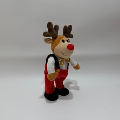 Papai Noel e Rena de Natal Cantando e Dançando