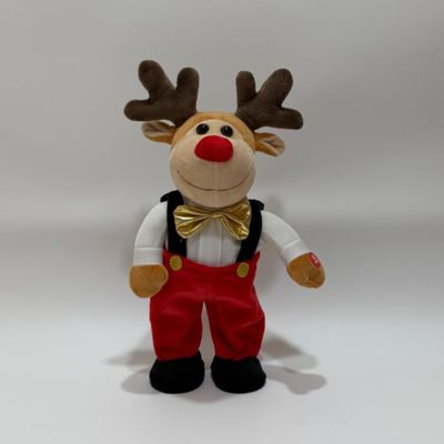 Papai Noel e Rena de Natal Cantando e Dançando