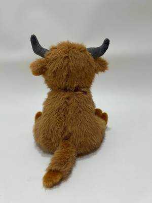 Brinquedo de Vaca Highland Macia com Sino Decorativo