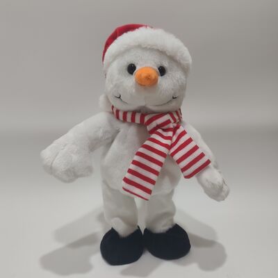 Canto e Dança de Natal, boneco de pelúcia do boneco de neve.