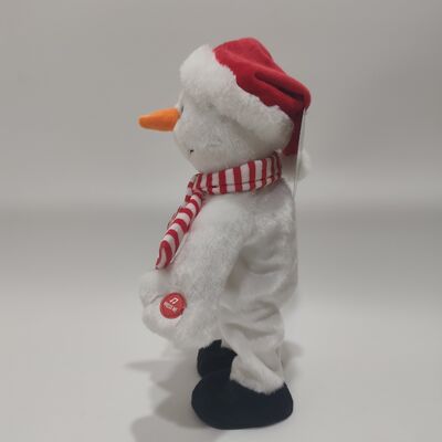 Canto e Dança de Natal, boneco de pelúcia do boneco de neve.