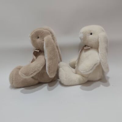 2 Assorted Sitting Lop-Ear Rabbit Plush Toys Suave & Cute Coelhinho Recheado para bebê