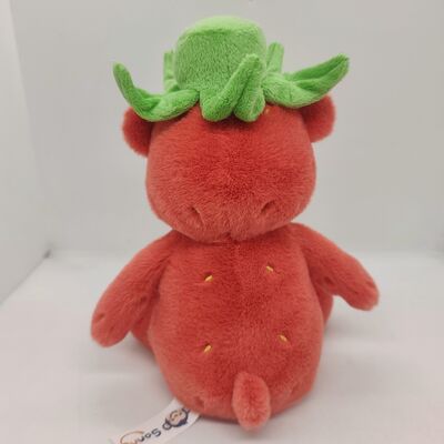 Gravação e repetição movendo-se para a esquerda e para a direita Urso de morango