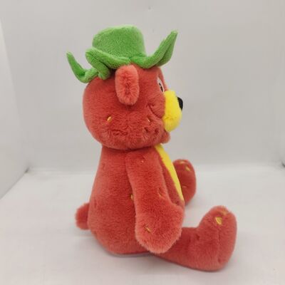 Gravação e repetição movendo-se para a esquerda e para a direita Urso de morango