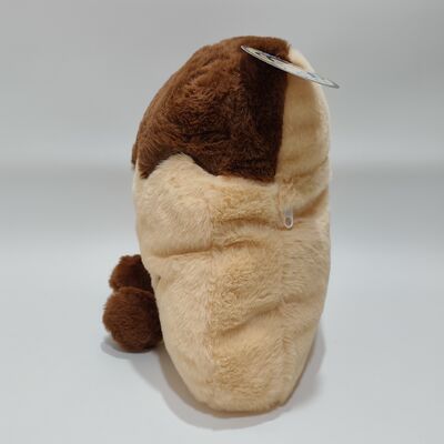 Carinhosos traços transparentes de PVC, almofada de pudim de frutas, com mini-frutas coloridas no interior.