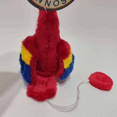 Papagaio de Pelúcia Magnético para Ficar em Pé no Ombro