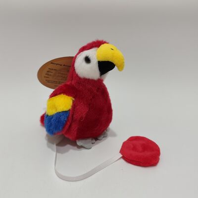 Papagaio de Pelúcia Magnético para Ficar em Pé no Ombro