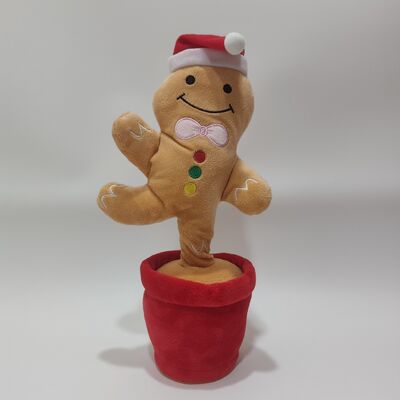 Série de Natal Cantando e Dançando Papai Noel Homem Pão de gengibre Árvore de Natal Pinguins Alce