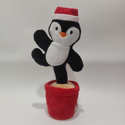Série de Natal Cantando e Dançando Papai Noel Homem Pão de gengibre Árvore de Natal Pinguins Alce