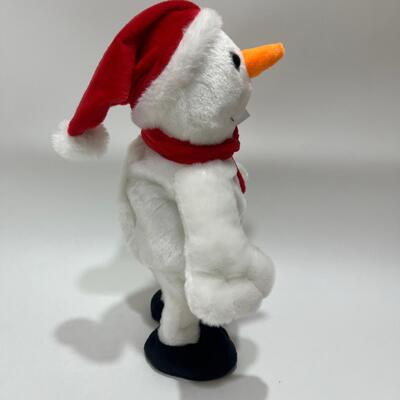 Boneco de Neve de Pelúcia Cantante e Dançante de Natal com Música