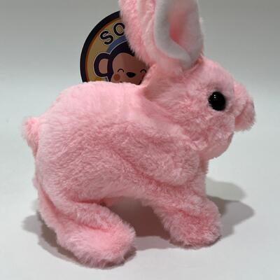 Desenho personalizado Animal de recheio Carinhosos Carinhosos Coelhos de salto eletrônico Brinquedo de pelúcia