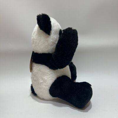 Interativo Peek-a-Boo Panda brinquedo de pelúcia com função de repetição e música