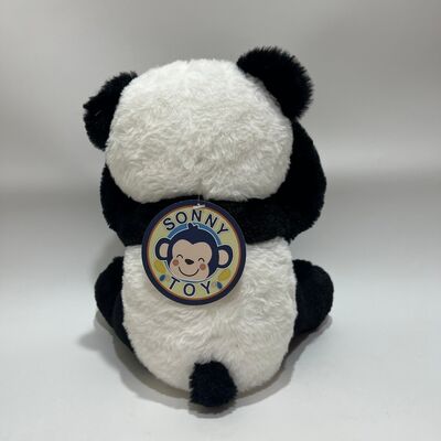Interativo Peek-a-Boo Panda brinquedo de pelúcia com função de repetição e música