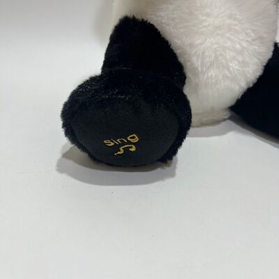 Interativo Peek-a-Boo Panda brinquedo de pelúcia com função de repetição e música