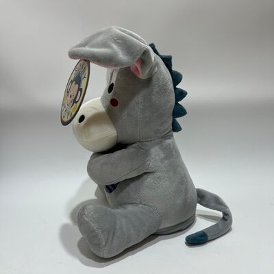Interativo Peek-a-Boo Burro brinquedo de pelúcia com voz e funções musicais